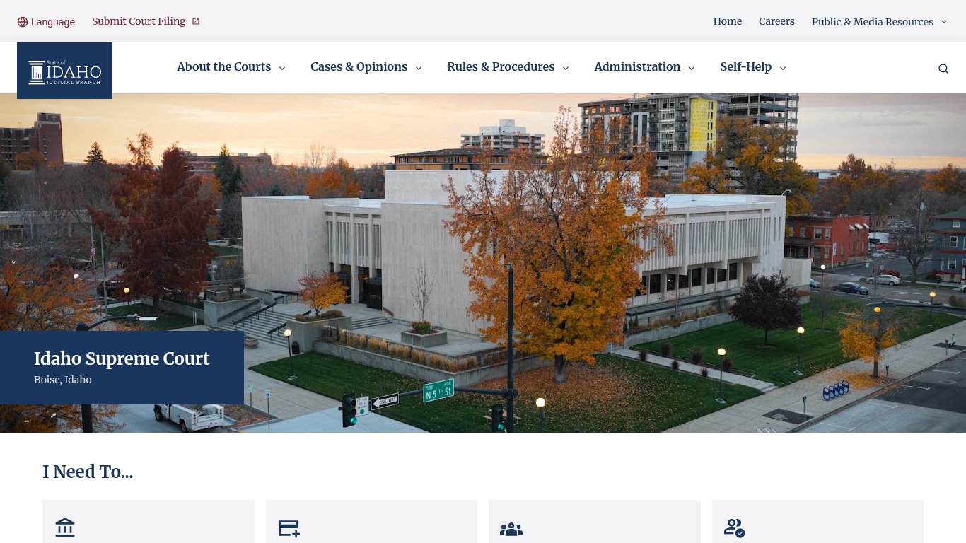 Idaho Supreme Court Repository of Decisions & Court Records